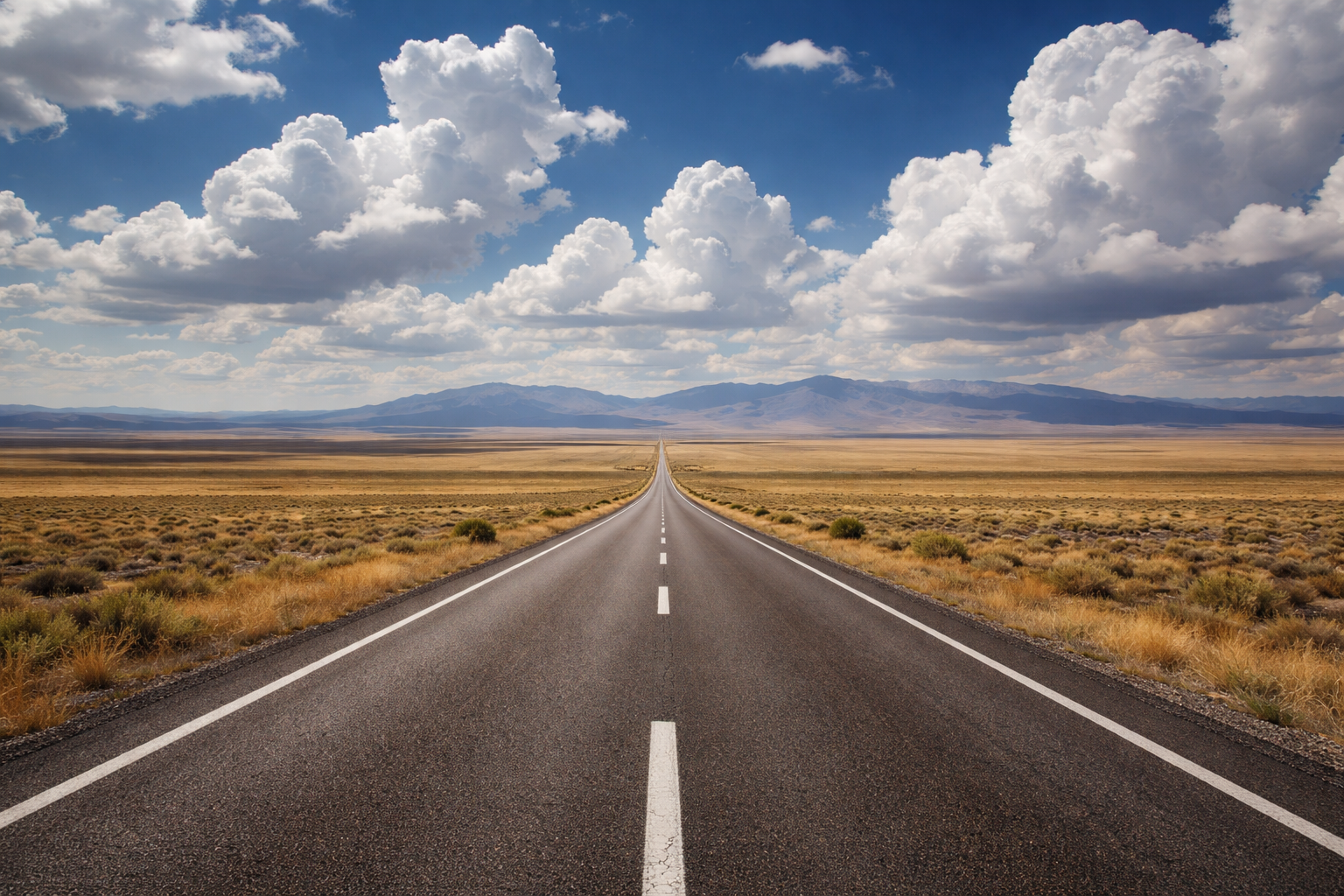 Ic Anadolu'da uzanan yol